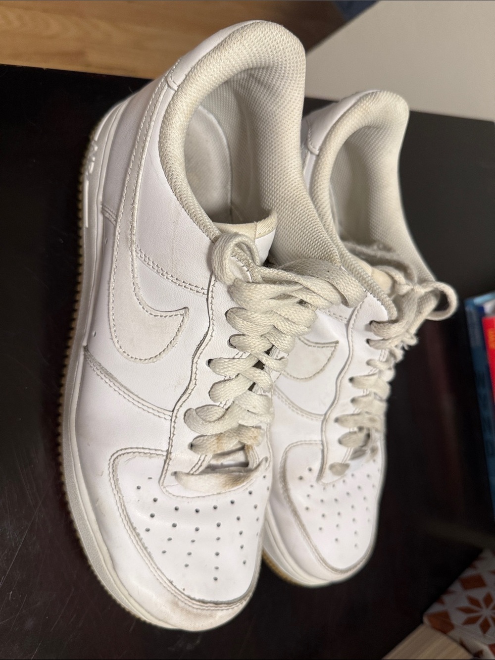 Men’s Nike Air Force White Leather Sneakers